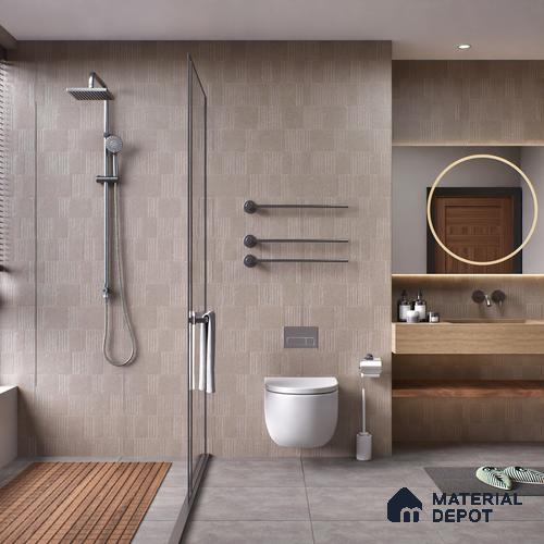 Highlighter Wall Tile TL 08031 J Saga Nut Barcode 4 ft x 2 ft Vitrified Matte Finish - 9 mm | Suitable For Living Room, Bedroom, Dining Area
