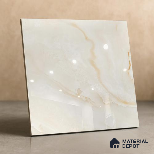 TL 02929 Butterscotch Cream 2 ft x 2 ft Glossy Finish Vitrified Floor & Wall Tile - 9.5 mm