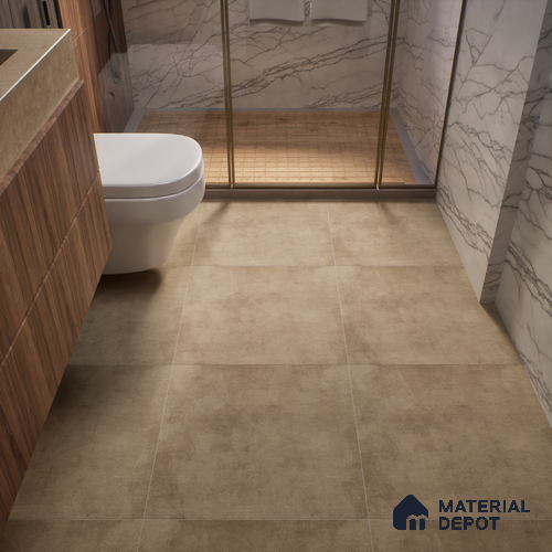 TL 01499 A Brown 2 ft x 2 ft Matte Finish Wall and Floor Porcelain Tile - 9 mm