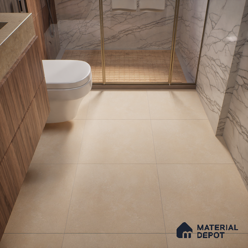 TL 01483 B Desert Cream 2 ft x 2 ft Matte Finish Wall and Floor Porcelain Tile - 9 mm