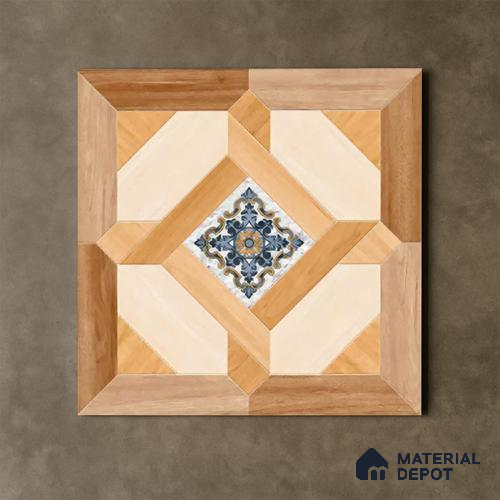 TL 00460 Camel Brown 2 ft x 2 ft Matte Finish Digital Porcelain Floor & Wall Tile - 9.5 mm