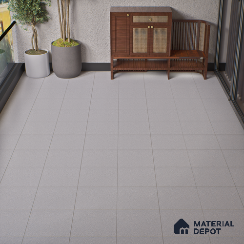 Parking Floor Tile TL 07570 Canvas Bloom | 16 x 16 inch | Anti Skid Matte Finish Heavy Duty Vitrified Tile - 12 mm | Suitable For High Traffic Areas, Terrace, Balcony | Pattern Alignment May Vary | 2-3 mm Spacer is Mandatory