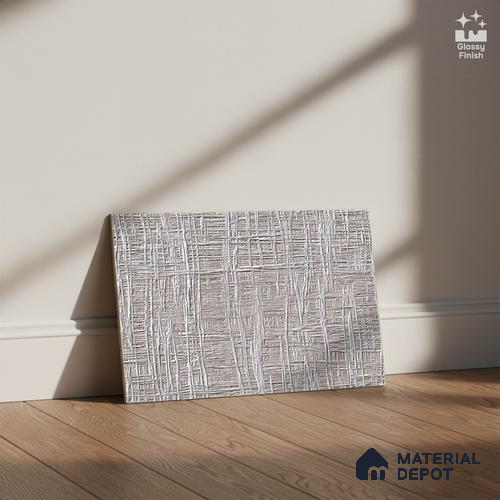 TL 01898 C Foggy Grey Dark 18 x 12 inch Glossy Finish Ceramic Wall Tile - 6 mm