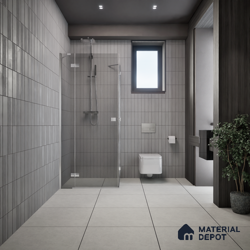Stone Look Floor Tile TL 06129 E Velvet Mist 2 ft x 2 ft Matte Finish Vitrified Tile - 9 mm | Suitable For Living Room, Bedroom & Dining