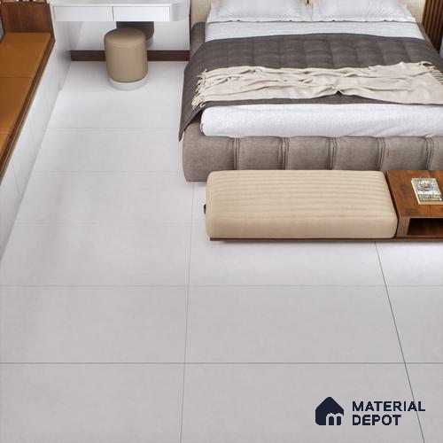 Cement Floor & Wall Tile TL 06134 D Elegance Blanco 4 ft x 2 ft Vitrified Matte Finish - 9 mm | 4 Random Design | Suitable For Living Room, Bedroom, Bathroom, Kitchen