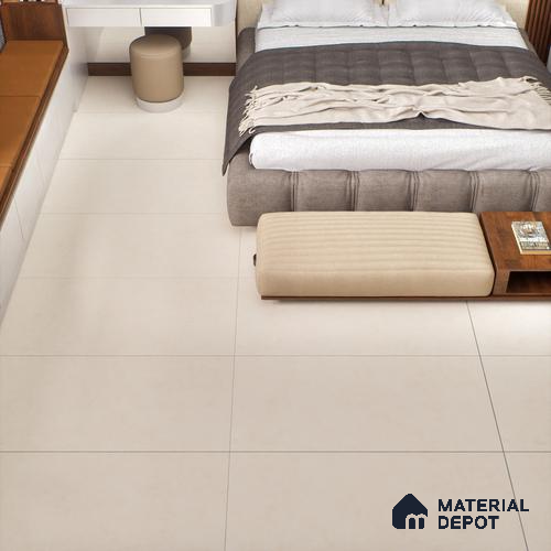 Cement Floor & Wall Tile TL 06134 F Elegance Crema 4 ft x 2 ft Vitrified Matte Finish - 9 mm | 4 Random Design | Suitable For Living Room, Bedroom, Bathroom, Kitchen | Image 07
