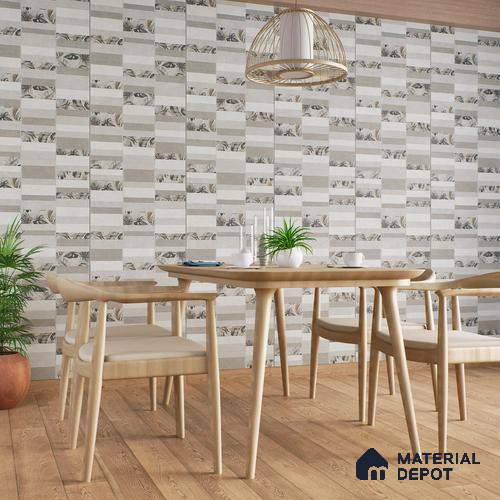Highlighter Wall Tile TL 05520 D Prestige Imperial Slate Decor 2 ft x 4 ft Vitrified Matte Finish - 9 mm | 4 Random Design | Suitable for Living Room, Bedroom, Bathroom