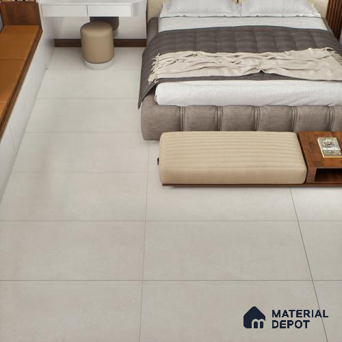 Cement Floor & Wall Tile TL 05517 C Prestige Sovereign Ash 2 ft x 4 ft Vitrified Matte Finish - 9 mm | 3 Random Design | Suitable for Living Room, Bedroom, Bathroom