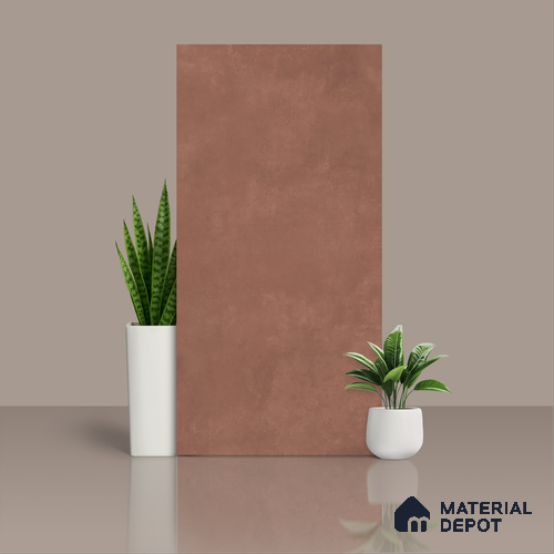 Cement Wall & Floor Tile TL 06185 Lemmy Grape 4 ft x 2 ft Vitrified Lustera Effect Feather Feel Matte Finish - 8.5 mm | 5 Random Design | Suitable for Living Room, Bedroom, Bathroom