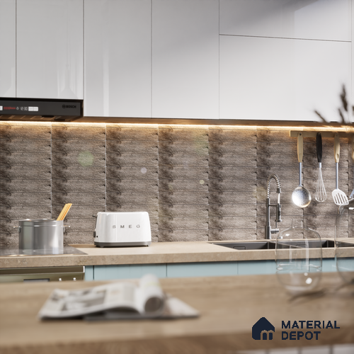 TL 03727 B Ambra 300x75 mm Matte Finish Ceramic Wall Subway Tile - 10 mm
