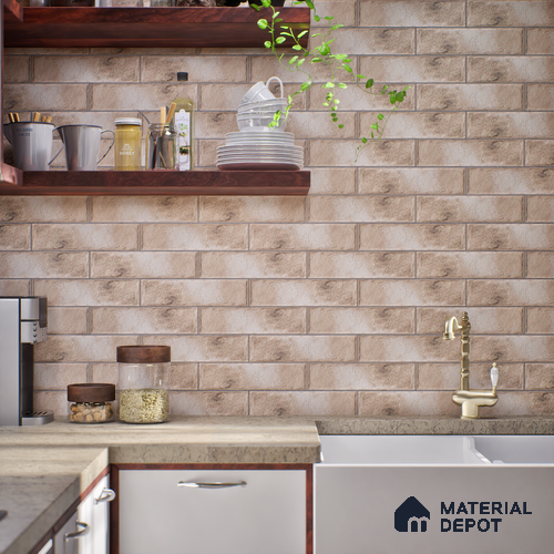 TL 03727 E Crema 300x75 mm Matte Finish Ceramic Wall  Subway Tile - 10 mm