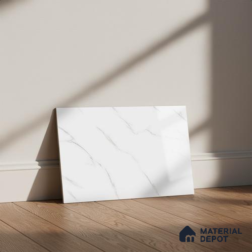 TL 01908 A Chalk Light 18 x 12 inch Glossy Finish Ceramic Wall Tile - 6 mm