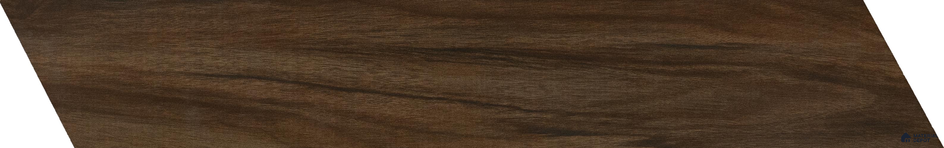 Wood Look Floor Tile TL 01206 Chevron Madera Teak 35.43 inch x 6 inch Matte Finish Porcelain Tile - 9 mm | Suitable For living Room, Bedroom, Bathroom | 2-3 mm Spacer is Mandatory