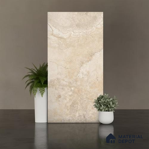 TL 04450 Corthain Beige 1200 x 600 mm Digital Punch Matte Finish Vitrified Tile - 9 mm