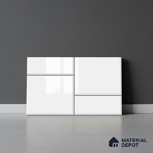 TL 01919 A Cotton White Light 18 x 12 inch Glossy Finish Ceramic Wall Tile - 6 mm