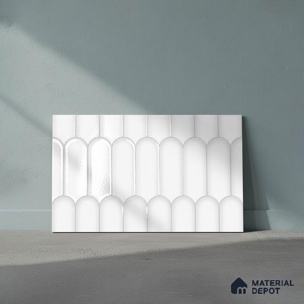 Budget Friendly Faux Subway Wall Tile Value For Money TL 00625 A 18 x 12 inch - Ceramic Glossy Finish -6 mm | Suitable for Kitchen & Bathroom