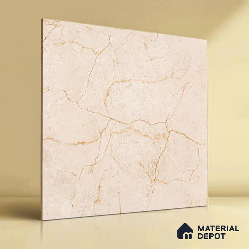 TL 00575 Cream 2 ft x 2 ft Matte Finish Digital Porcelain Floor & Wall Tile - 9.5 mm