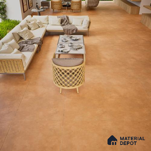 Stone Look Wall & Floor Tile TL 06615 E Terre Cotto 4 ft x 2 ft Vitrified Matte Finish - 9 mm | Random 3 | Suitable for Living Room, Bedroom, Bathroom, Kitchen, Dining