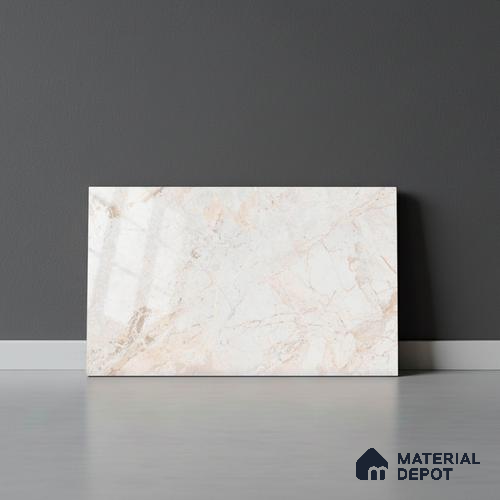 TL 01922 A Creamy Butter Light 18 x 12 inch Glossy Finish Ceramic Wall Tile - 6 mm