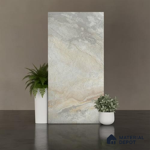 TL 04453 Dolomine Natural 1200 x 600 mm Digital Punch Matte Finish Vitrified Tile - 9 mm