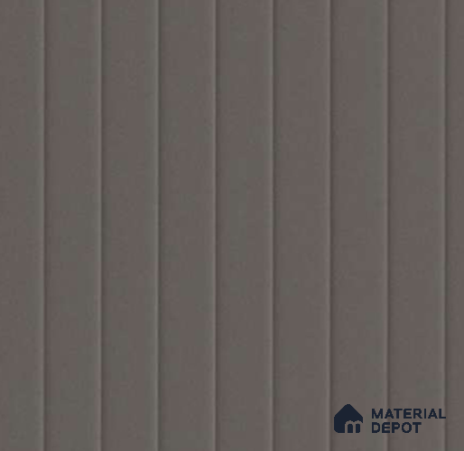 Fluted Solid Color Look LM 18503 Royal Grey 8 ft x 4 ft Solid Textured Finish Anti Fingerprint Decorative Thermo Laminate - 1 mm | Suitable for Suitable for Bedroom, TV Unit, Wardrobe, Kitchen Cabinet | Matching Edgeband EB 323 ST09