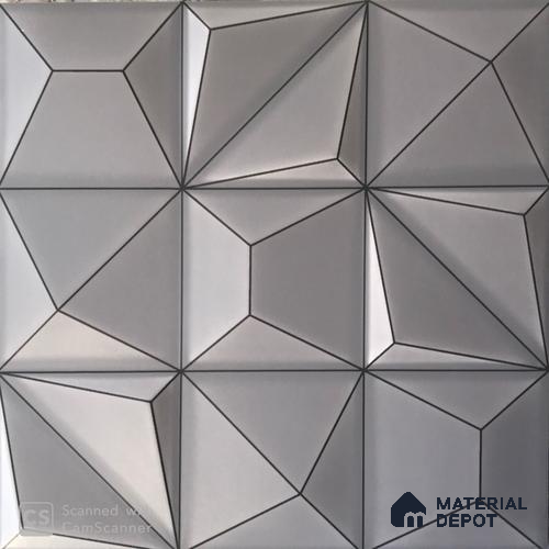 3D Wall Tile TL 01458 A Dusk Grey Decor 300 x 300 mm Ceramic Glazed Matte Finish Tile - 9 mm
