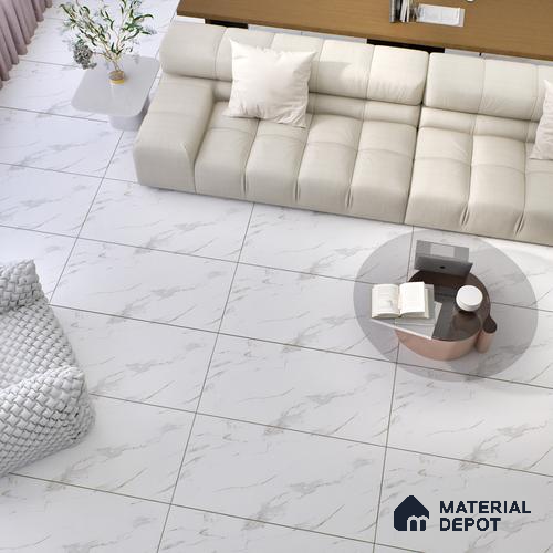 Endless Floor & Wall Tile TL 06265 Ceaseless Carolina Majesty 4 ft x 2 ft Vitrified Matte Finish - 9 mm (Random Design 6) | Suitable for Living Room, Bedroom, Bathroom & Kitchen