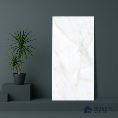 Endless Floor & Wall Tile TL 06279  Mint Bloom 4 ft x 2 ft Vitrified Glossy Finish - 9 mm (Random Design 4) | Suitable for Living Room, Bedroom, Bathroom & Kitchen