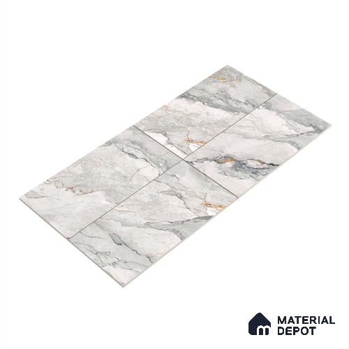 Endless Wall & Floor Tile TL 06207 Endura Alpine Cream 4 ft x 2 ft Vitrified Matte Finish - 9 mm (Random Design 4) | Suitable for Living Room,Bedroom,Bathroom & Kitchen