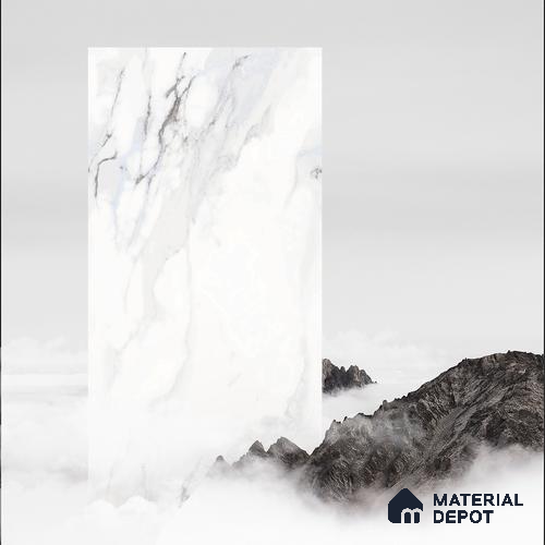 Endless Wall & Floor Tile TL 06211 Endura Azure Whisper 4 ft x 2 ft Vitrified Matte Finish - 9 mm (Random Design 4) | Suitable for Living Room, Bedroom, Bathroom & Kitchen