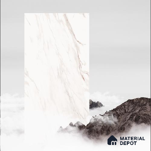 Endless Wall & Floor Tile TL 06199 Lumina Frosted Rose 4 ft x 2 ft Vitrified Glossy Finish - 9 mm (Random Design 4) | Suitable for Living Room, Bedroom, Bathroom & Kitchen