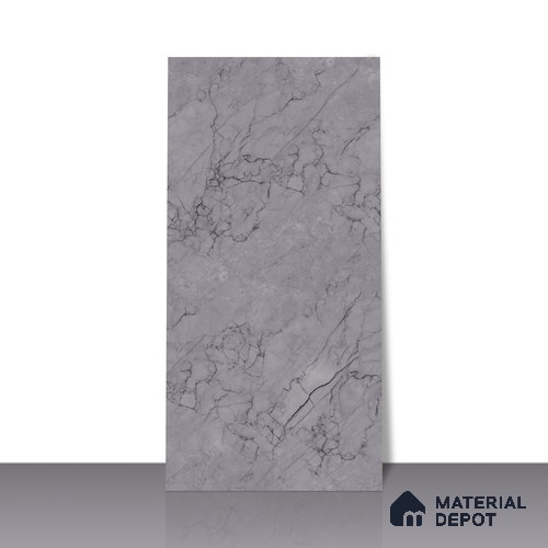 Endless Wall & Floor Tile TL 06201 B Lumina Silver Mirage 4 ft x 2 ft Vitrified Glossy Finish - 9 mm (Random Design 4) | Suitable for Living Room, Bedroom, Bathroom & Kitchen