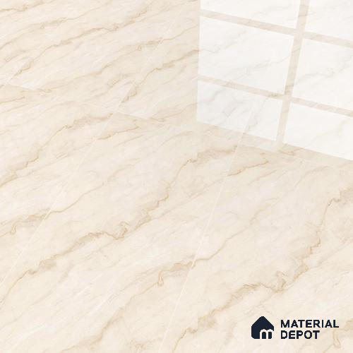 Budget Friendly Endless Wall & Floor Tile Value for Money TL 05939 Terravia Camelis 4 ft x 2 ft - Vitrified Endless Glossy Finish - 8.5 mm | 7 Random Designs | Suitable for Living Room, Bedroom & Bathroom