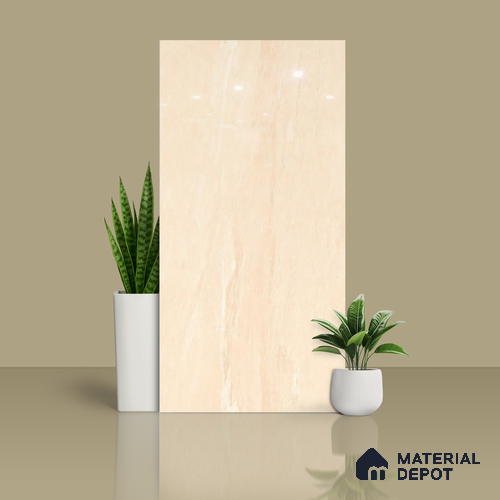 Budget Friendly Endless Wall & Floor Tile Value for Money TL 05959 Terravia Denzora 4 ft x 2 ft - Vitrified Endless Glossy Finish - 8.5 mm | 4 Random Designs | Suitable for Living Room, Bedroom & Bathroom