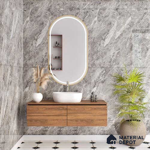 Budget Friendly Endless Wall & Floor Tile Value for Money TL 05958 Terravia Etavon 4 ft x 2 ft - Vitrified Endless Glossy Finish - 8.5 mm | 4 Random Designs | Suitable for Living Room, Bedroom & Bathroom