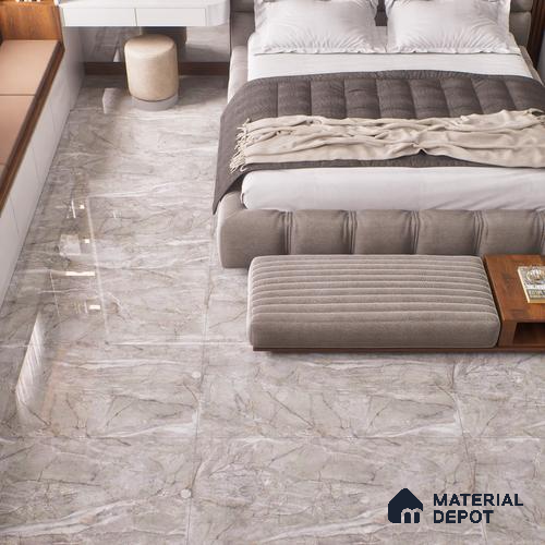 Budget Friendly Endless Wall & Floor Tile Value for Money TL 05955 Terravia Montora 4 ft x 2 ft - Vitrified Endless Glossy Finish - 8.5 mm | 4 Random Designs | Suitable for Living Room, Bedroom & Bathroom