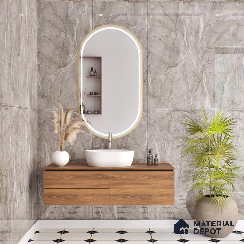 Budget Friendly Endless Wall & Floor Tile Value for Money TL 05955 Terravia Montora 4 ft x 2 ft - Vitrified Endless Glossy Finish - 8.5 mm | 4 Random Designs | Suitable for Living Room, Bedroom & Bathroom
