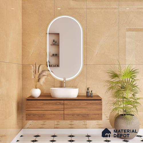 Budget Friendly Endless Wall & Floor Tile Value for Money TL 05942 C Terravia Requor 4 ft x 2 ft - Vitrified Endless Glossy Finish - 8.5 mm | 7 Random Designs | Suitable for Living Room, Bedroom & Bathroom