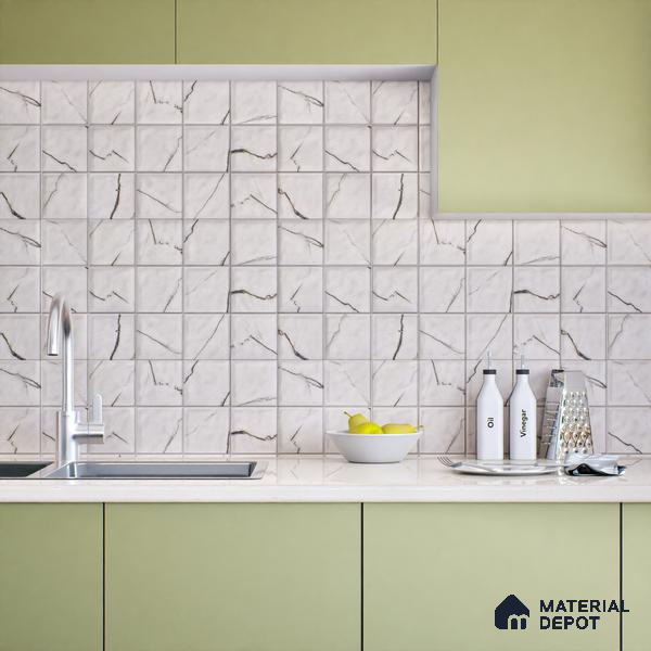 Endless Wall Tile TL 06003 C 26005 GL B Subway 2 ft x 1 ft Ceramic Glue Matte Finish - 7.5 mm | Suitable For Kitchen, Bathroom