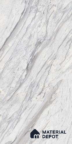 White Marble Look LM 24112 8 ft x 4 ft Texture Finish Decorative Laminate - 1 mm | Suitable for TV Unit, Wardrobe, Kitchen Cabinets