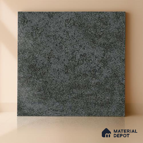 TL 00005 Alaska Ebony 600 x 600 mm Punch Look Matte Finish Anti Skid Outdoor Vitrified Parking Tile - 12 mm