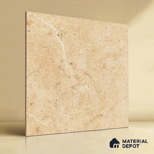 TL 00006 Alaska Ivory 600 x 600 mm Punch Look Matte Finish Anti Skid Outdoor Vitrified Parking Tile - 12 mm
