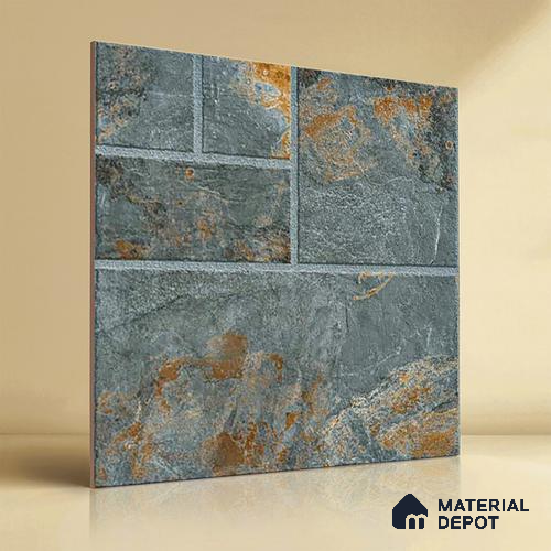 TL 00010 Venice Stone 600 x 600 mm Punch Look Matte Finish Anti Skid Outdoor Vitrified Parking Tile - 12 mm