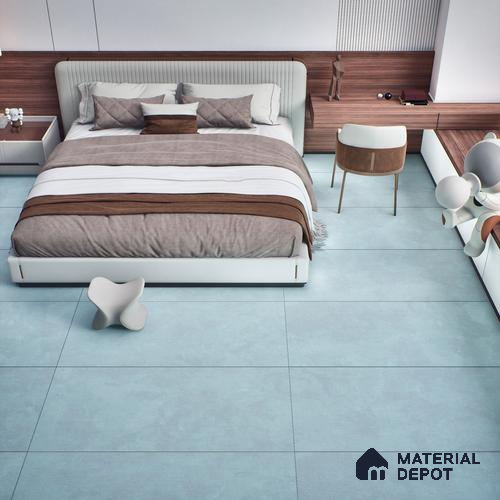 Fabric Wall & Floor Tile TL 06092 E Fabrica Sky 4 ft x 2 ft Vitrified Matte Finish - 9 mm | 8 Random Design | Suitable For Living Room, Bedroom, Bathroom, Kitchen