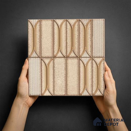 Faux Subway Wall Tile TL 06331  Marine Edge 12 inch x 12 inch Ceramic Matte Finish - 9.5 mm | Suitable for Accent / Feature Walls, Bathroom, Kitchen Wall & Backsplashes | Please Expect a Slight Variation of Pattern