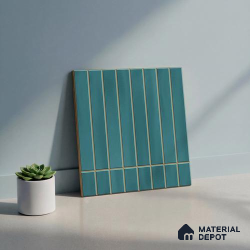 Faux Subway Wall Tile TL 06338 C Spacora 12 inch x 12 inch Ceramic Matte Finish - 9.5 mm | Suitable for Accent / Feature Walls, Bathroom, Kitchen Wall & Backsplashes | Please Expect a Slight Variation of Pattern