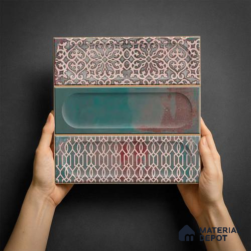 Faux Subway Wall Tile TL 06333 B Ovalite 12 inch x 12 inch Ceramic Matte Finish - 9.5 mm | Suitable for Accent / Feature Walls, Bathroom, Kitchen Wall & Backsplashes | Please Expect a Slight Variation of Pattern