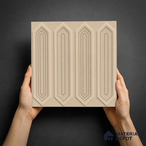 Faux Subway Wall Tile TL 06345  Picket Fence Flow 12 inch x 12 inch Ceramic Matte Finish - 9.5 mm | Suitable for Accent / Feature Walls, Bathroom, Kitchen Wall & Backsplashes | Please Expect a Slight Variation of Pattern