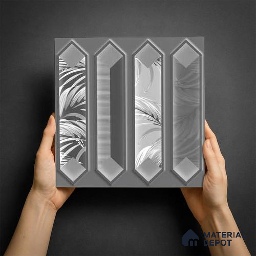 Faux Subway Wall Tile TL 06346 B  Picket Pointora 12 inch x 12 inch Ceramic Matte Finish - 9.5 mm | Suitable for Accent / Feature Walls, Bathroom, Kitchen Wall & Backsplashes | Please Expect a Slight Variation of Pattern