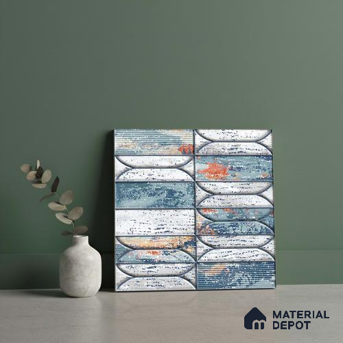 Moroccan Tile TL 04394 J Fenix 223 Decor 12 x 12 inch Ceramic Matte Finish - 9 mm | Please Expect a Slight Variation of Pattern